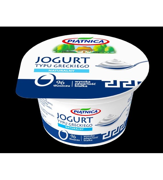 PIĄTNICA JOGURT 150g GRECKI 0% NATURALNY (12)