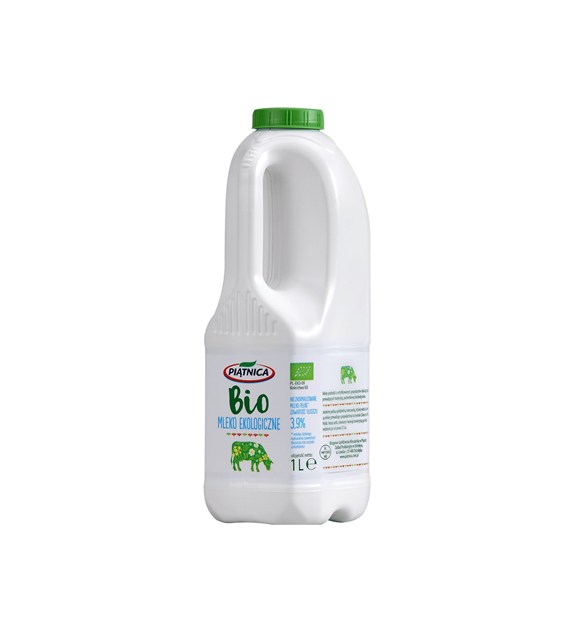 PIĄTNICA MLEKO but. 1L 3,9% (6) ekologiczne BIO