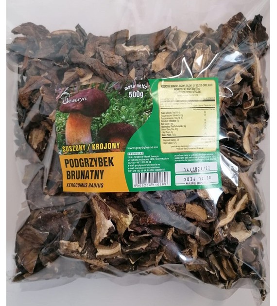SEWERYN GRZYBY SUSZONE KROJONE PODGRZYBEK 500g/10