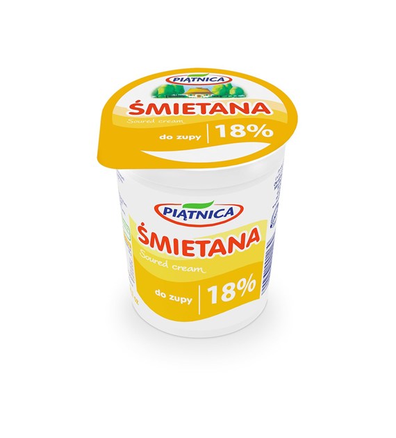 PIĄTNICA ŚMIETANA 400g 18% (12)