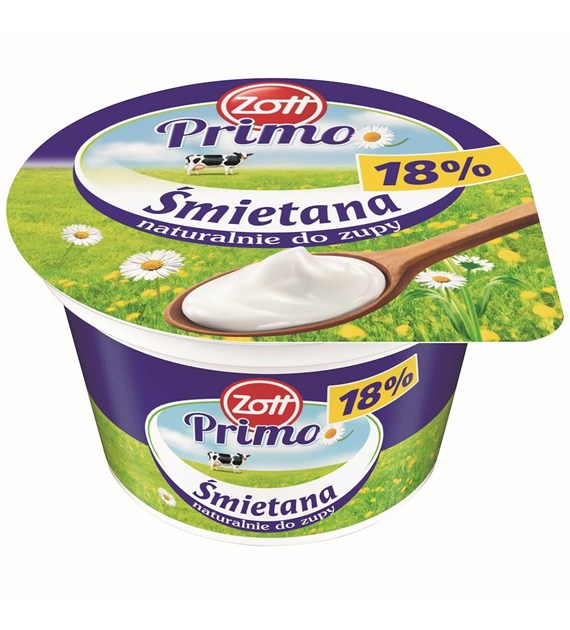 ZOTT ŚMIETANA PRIMO 180g 18% (12)