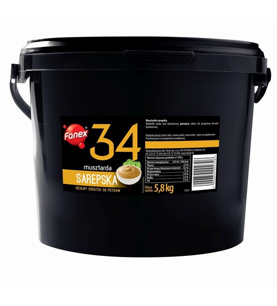 FANEX MUSZTARDA 5,8kg SAREPSKA