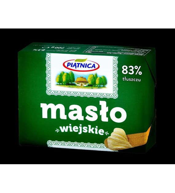 PIĄTNICA MASŁO WIEJSKIE 83% 200g/30