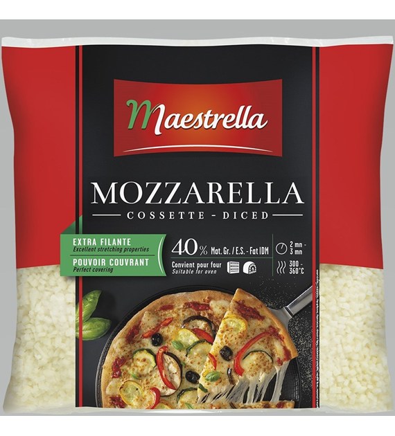 EURIAL MOZZARELLA MAESTRELLA KOSTKA 40% 2,5kg/4