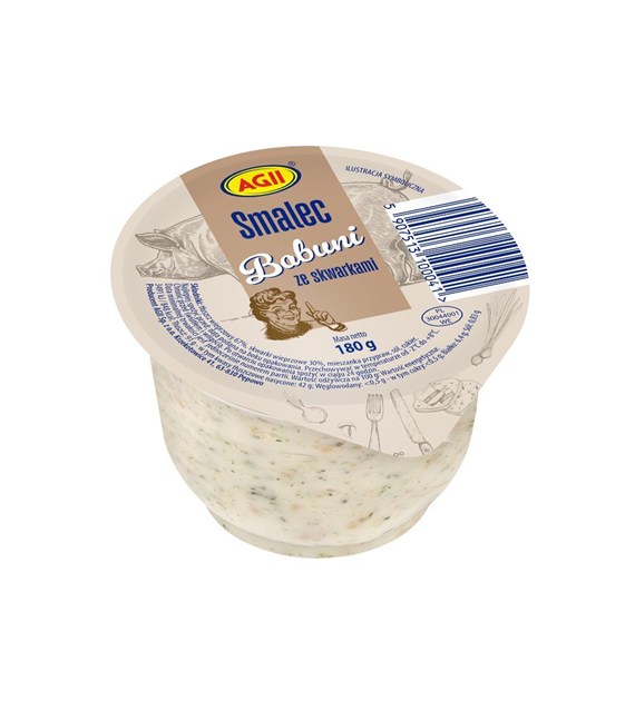 AGI SMALEC WYBOROWY BABUNI ZE SKWARKAMI 180g/8