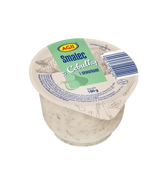 AGI SMALEC WYBOROWY Z CEBULKĄ I SKWARKAMI 180g/8