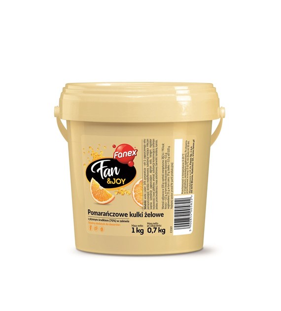 FANEX KULKI ŻELOWE POMARAŃCZ FAN&JOY W ZALEWIE 1kg