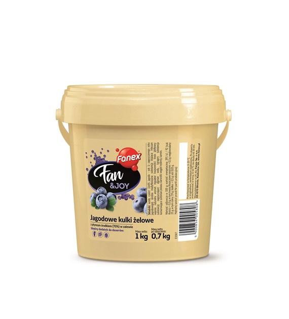 FANEX KULKI ŻELOWE JAGODA FAN&JOY W ZALEWIE 1kg