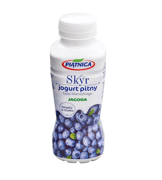 PIĄTNICA JOGURT 330ml SKYR PITNY JAGODA (12)