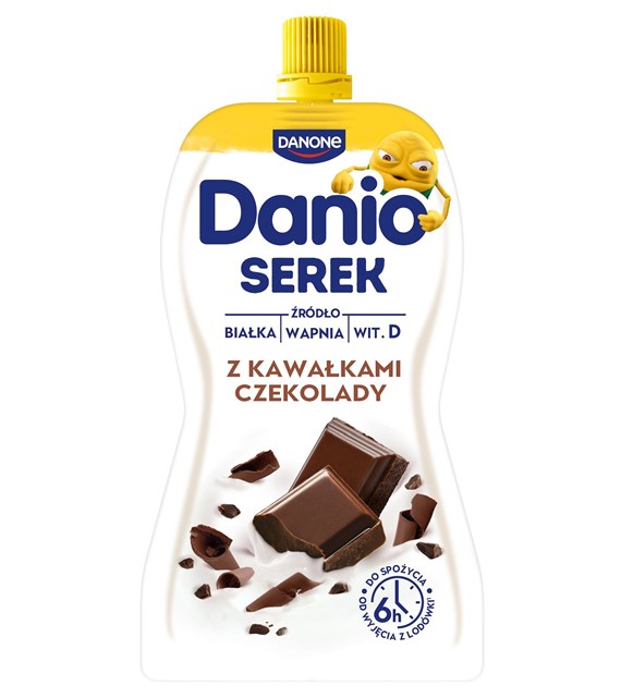 DANONE DANIO W SASZETCE 120g/16 Z KAWAŁ CZEKOL
