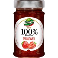 AGROS ŁOWICZ DŻEM 100% TRUSKAWKA 210g/8