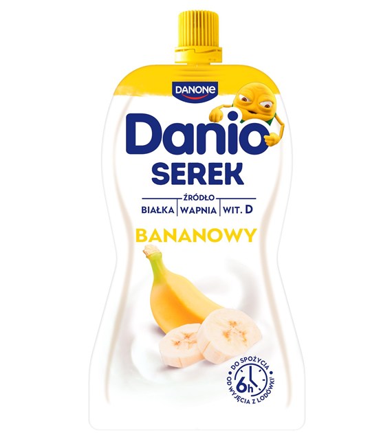 DANONE DANIO W SASZETCE 120g/16 BANAN