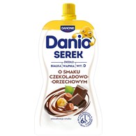DANONE DANIO W SASZETCE 120g/16 CZEKOLADA-ORZECH