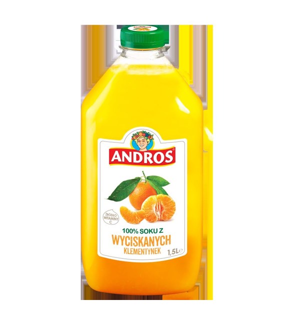 ANDROS SOK MANDARYNKA KLEMENTYNKA 100% 1,5L/6 (K)