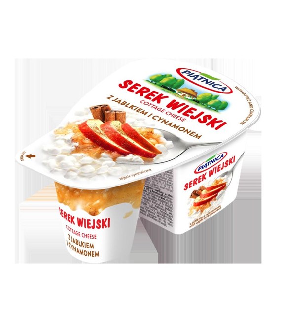 PIĄTNICA SEREK WIEJSKI OW JABŁKO-CYNAMON 150g/9