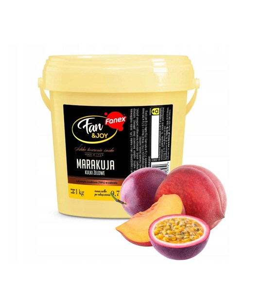 FANEX KULKI ŻELOWE MARAKUJA FAN&JOY W ZALEWIE 1kg