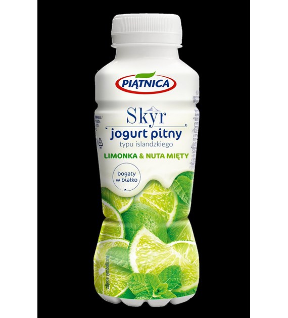 PIĄTNICA JOGURT 330ml SKYR PITNY LIMON-MIĘTA (12)