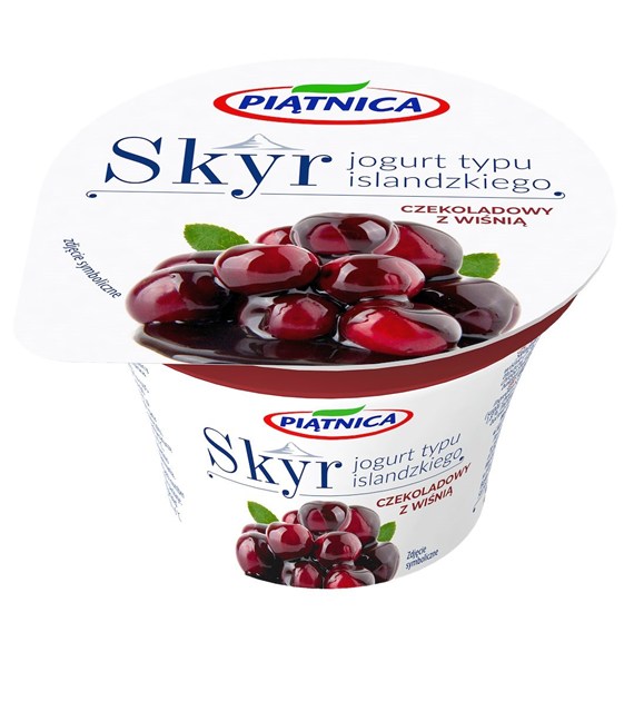PIĄTNICA JOGURT 150g SKYR CZEKOLADA/WIŚNIA (12)
