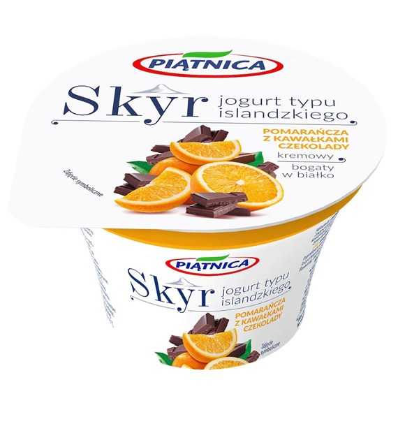PIĄTNICA JOGURT 150g SKYR POMAR/KAWAŁK CZEKOL (12)