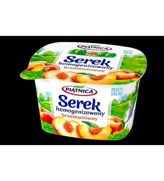 PIĄTNICA SEREK HOMO BRZOSKWINIOWY 150g/12