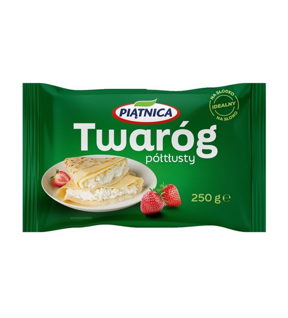 PIĄTNICA TWARÓG MIELONY PÓŁTŁUSTY KOSTKA 250g/8