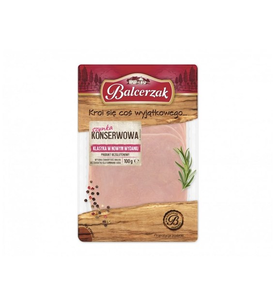 BALCERZAK SZYNKA KONSERWOWA PLASTRY 100g/10