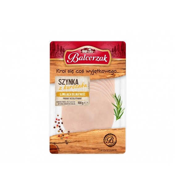 BALCERZAK SZYNKA Z KURCZAKA PLASTRY 100g/10