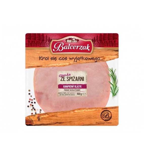 BALCERZAK SZYNKA ZE SPIŻARNI PLASTRY 100g/10