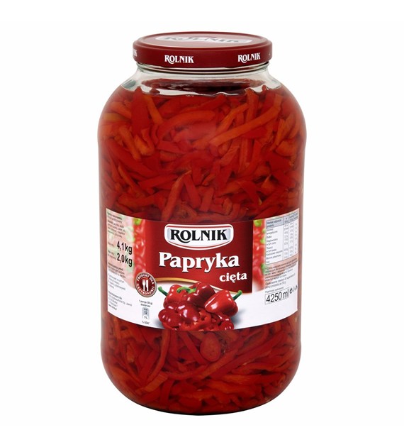 ROLNIK PAPRYKA CIĘTA PASKI 4100g/2000g słój (2)