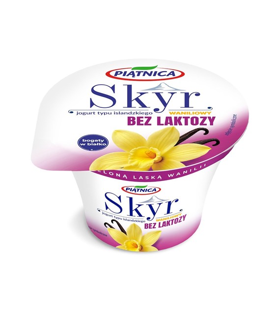 PIĄTNICA JOGURT 150g SKYR WANILIA BEZ LAKTOZY (12)