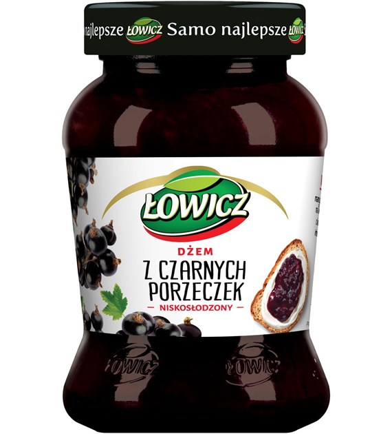 AGROS ŁOWICZ DŻEM 450g CZARNA PORZECZKA (6)