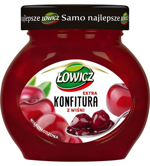 AGROS ŁOWICZ KONFITURA WIŚNIA 240g/8