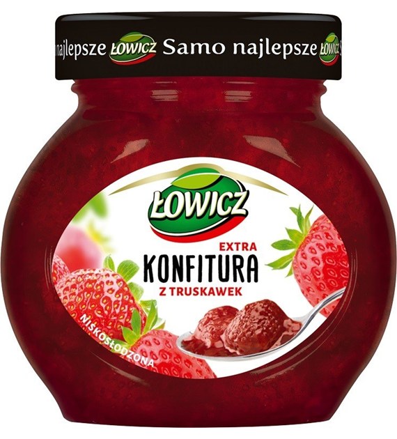 AGROS ŁOWICZ KONFITURA TRUSKAWKA 240g/8