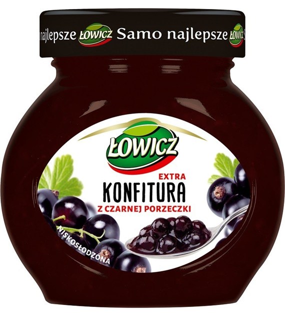 AGROS ŁOWICZ KONFITURA CZARNA PORZECZKA 240g/8