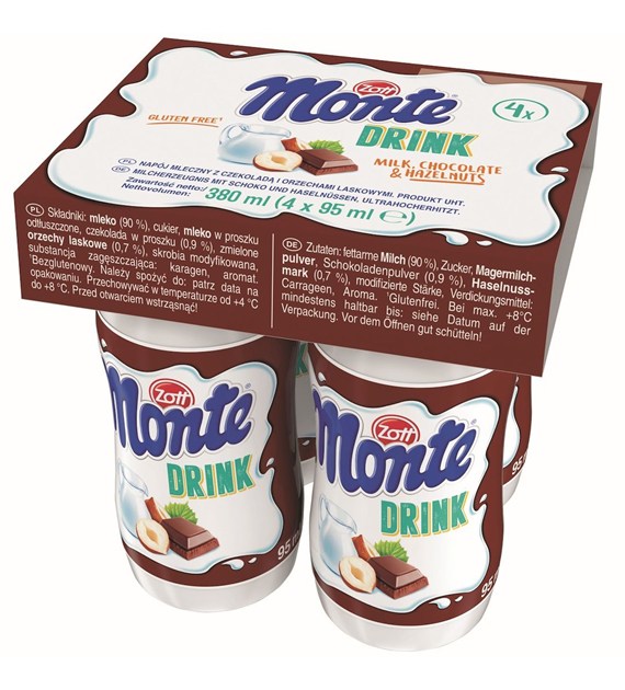 ZOTT MONTE DRINK 4x95ml/6