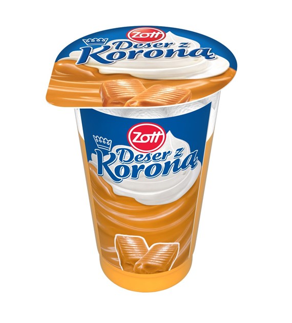 ZOTT DESER Z KORONĄ KARMEL 175g/24