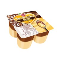 ZOTT SERDUSZKO PUDDING WANILIA Z CZEKOLAD 4x125g/6