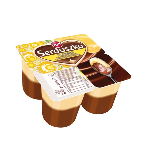 ZOTT SERDUSZKO PUDDING CZEKOLADA Z WANIL 4x125g/6