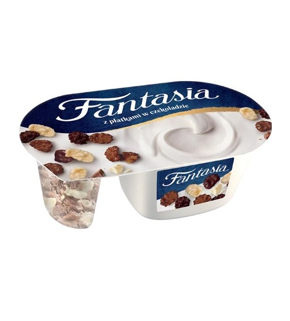 DANONE FANTASIA PŁATKI W CZEKOLADZIE 102g/12