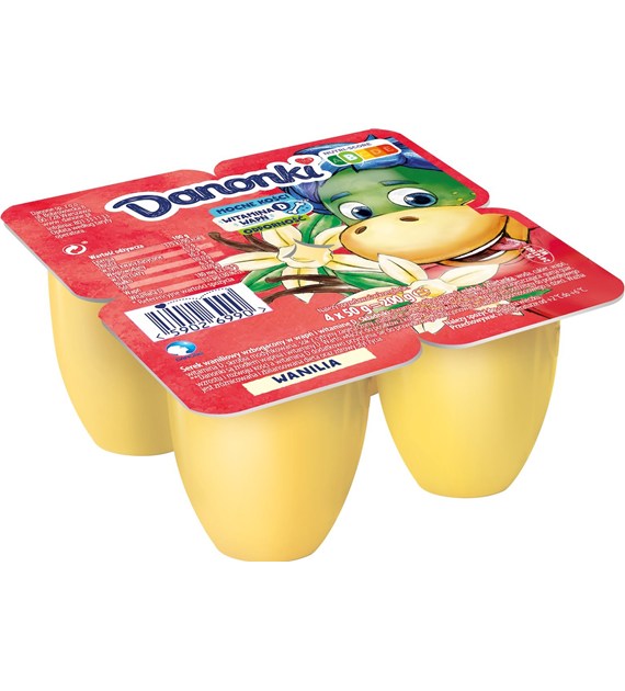 DANONE DANONKI SERKI WANILIA 4x50g/12