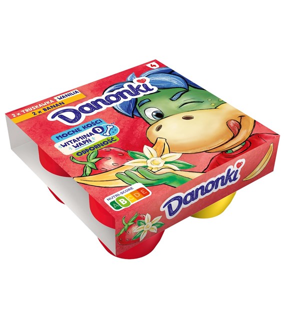 DANONE DANONKI MEGA TRUSK-WANIL/BANAN 4x90g/6